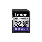 Lexar 16GB 200X Class 10 SDHC UHS-1 Platinum II Secure DIgital Memory Card