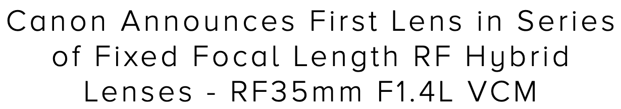 Canon RF 35mm VCM