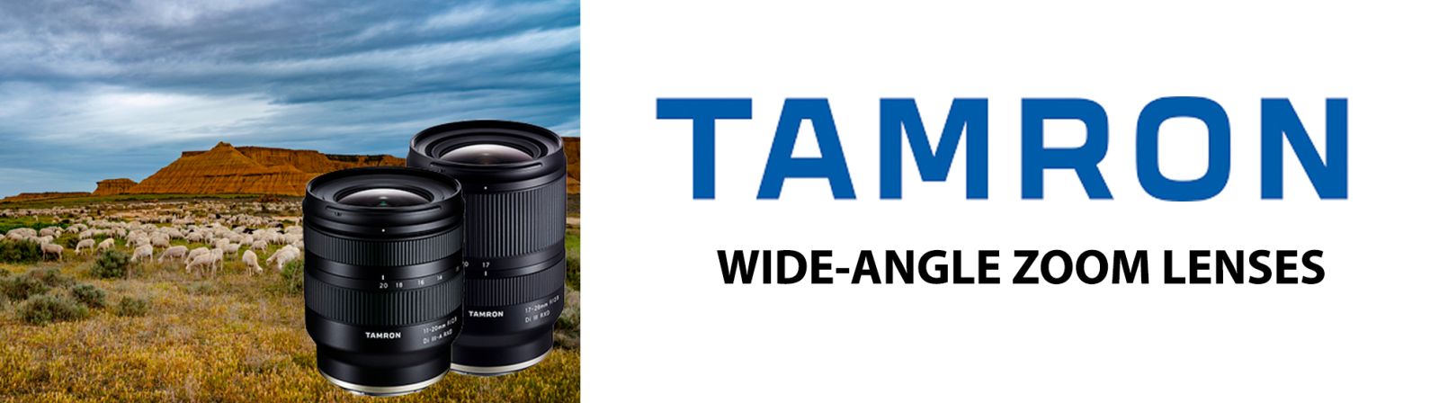 Tamron Wide-Angle Zoom Lenses Banner