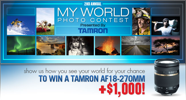 Win a Tamron AF 18-270mm + $1,000