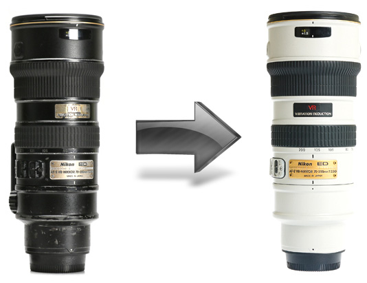Nikon Repair Center Taiwan Can Paint Your Beat-Up Lenses White