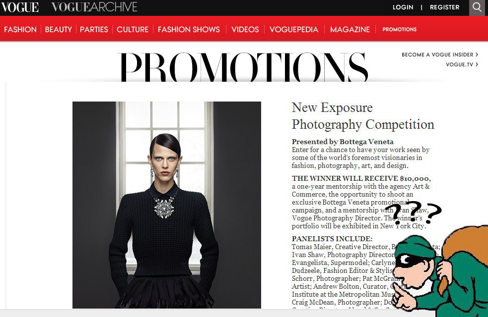 Vogue Photo Contest or Shameless Rights Grab?
