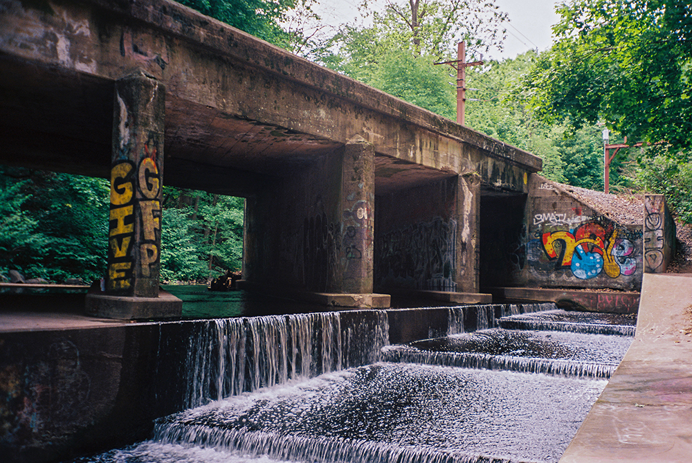 Photo of Under-bank with Graffiti taken with Kodak Ektar 100 Film