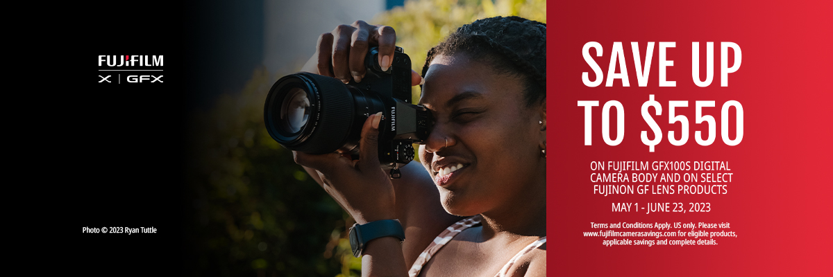 save up to $550 on select Fujifilm cameras