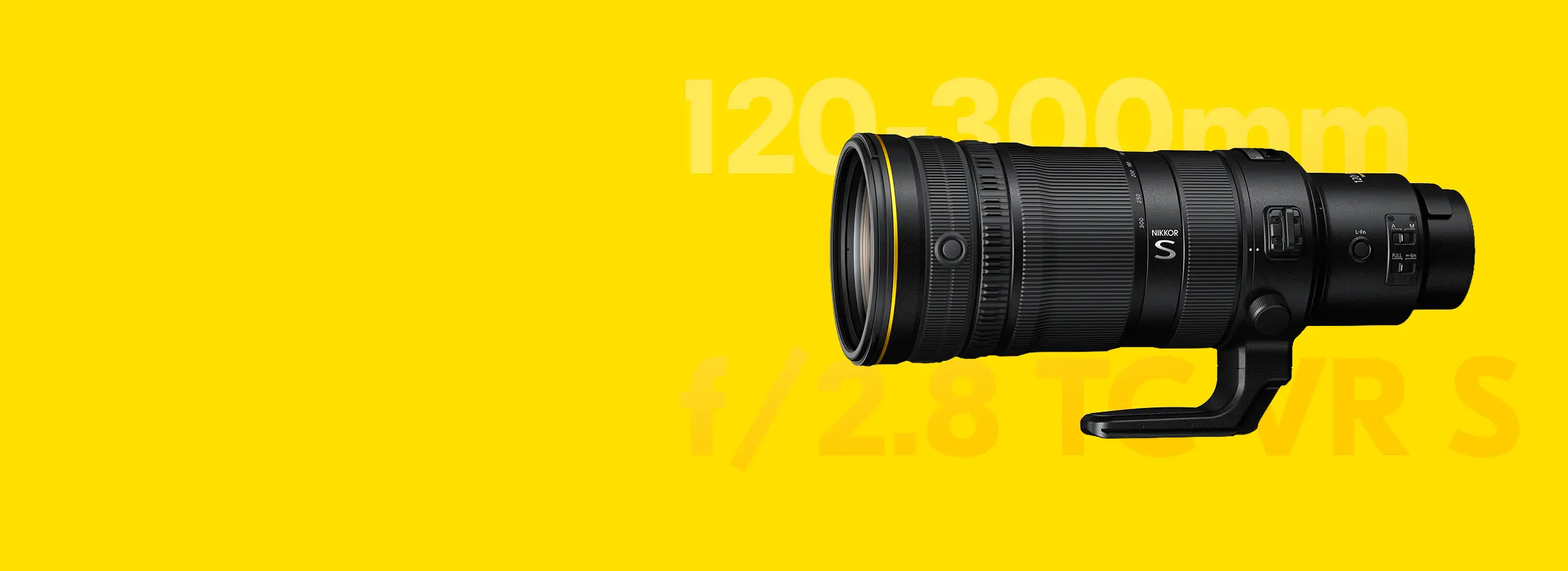 NIKON NIKKOR Z 120-300mm f/2.8 f/2.8 TC VR S The ultimate expression of a professional super-telephoto zoom lens.