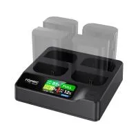 Accsoon TopRig 100W 4-Bay LP-E6 Fast Charger 2