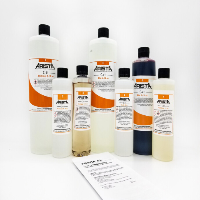 Arista C-41 chemistry bottles