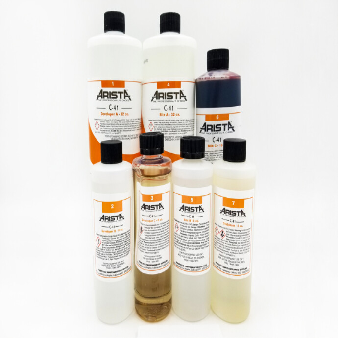 Arista C-41 Liquid Color Negative Developing Kit packaging