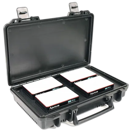 Aputure MC 4-Light Travel Kit with Charging Case