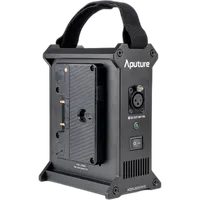 Aputure 2-Bay Battery Power Station (Gold Mount) 0