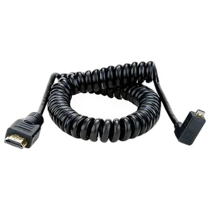 Atomos COILED Right angle MICRO to FULL HDMI Cable (50cm)