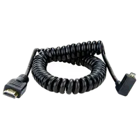Atomos COILED Right angle MICRO to FULL HDMI Cable (50cm) 0