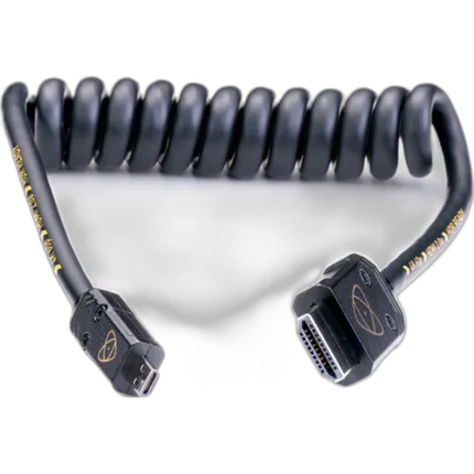 Atomos AtomFLEX HDMI (Type-A) Male to Micro-HDMI (Type-D) Male Coiled Cable