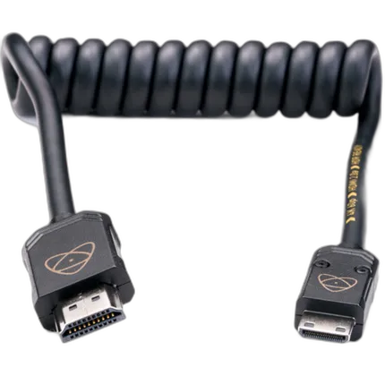 Atomos AtomFLEX HDMI (Type-A) Male to Mini-HDMI (Type-C) Male Coiled Cable (