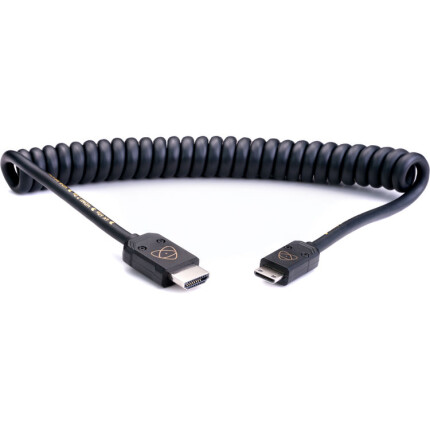 Atomos AtomFLEX HDMI (Type-A) Male to Mini-HDMI (Type-C) Male Coiled Cable (