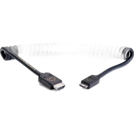 Atomos AtomFLEX HDMI (Type-A) Male to Mini-HDMI (Type-C) Male Coiled Cable (