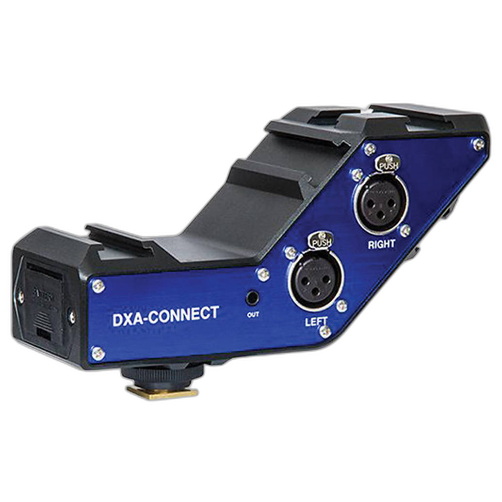 Beachtek DXA-CONNECT XLR Adapter / Bracket Combo side view