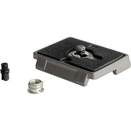 Manfrotto 200PL Quick Release Plate with 1/4 Inch - 20 Screw and 3/8 Inch Bu