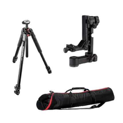 Rentals Manfrotto 055PRO3, Benro GH3 Gimble, and 90P Bag
