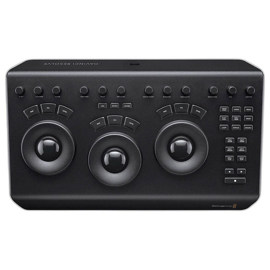 Blackmagic DaVinci Resolve Micro Panel controls
