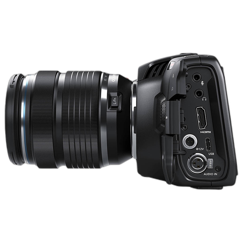 Blackmagic Pocket Cinema Camera 4K angled view