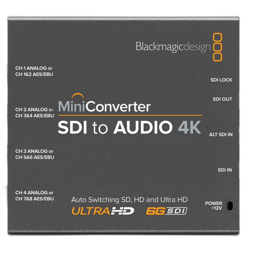 Blackmagic Mini Converter - SDI to Audio 4K