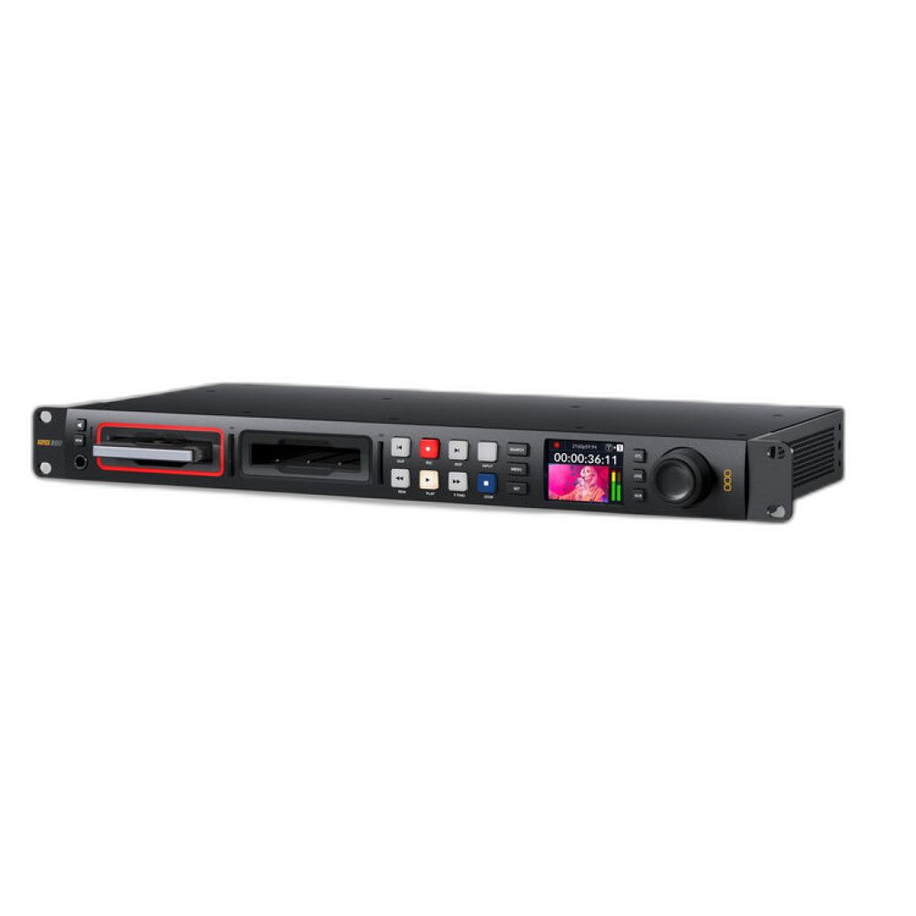 Blackmagic Design HyperDeck Studio 4K Pro front angle