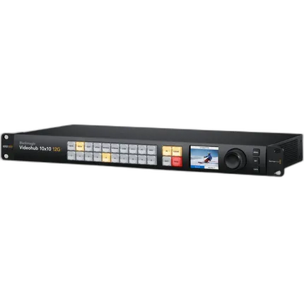 Videohub 12G 1RU 10x10 Zero Latency Video Router for SD / HD and Ultra HD