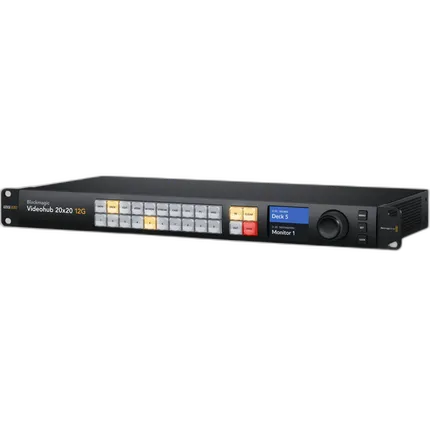 Videohub 12G 1RU 20x20 Zero Latency Video Router for SD / HD and Ultra HD