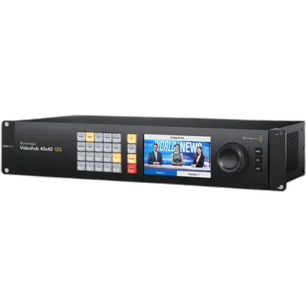 Videohub 12G 1RU 40x40 Zero Latency Video Router for SD / HD and Ultra HD