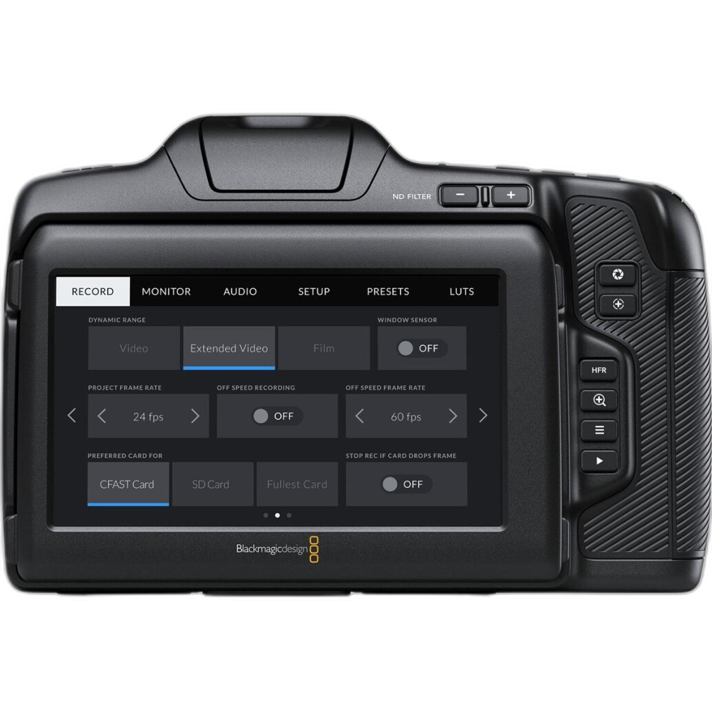 Blackmagic Design Pocket Cinema Camera 6K Pro angled view