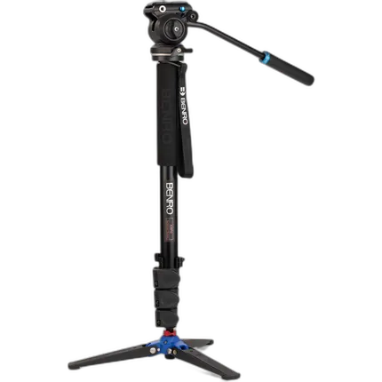 Benro A38FD Series 3 AL Monopod with Locking 3-Leg Base  and  S2PRO Head