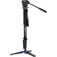 Benro A38FD Series 3 AL Monopod with Locking 3-Leg Base  and  S2PRO Head 0