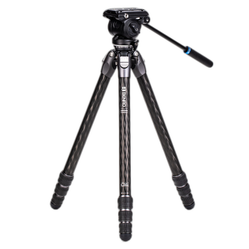 Benro Tortoise Carbon Fiber 3 Series Tripod System with S4Pro Video Head