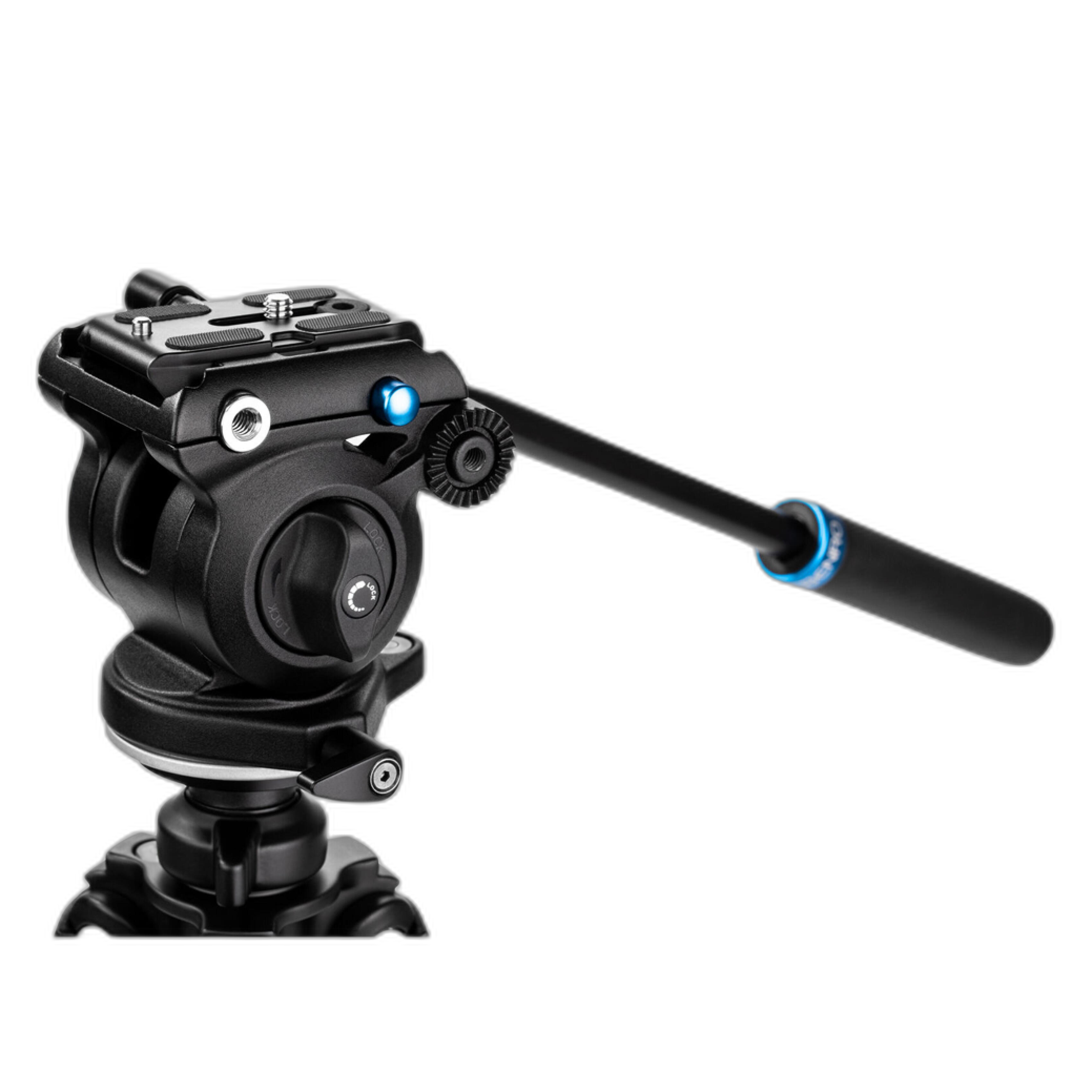 Benro S2 PRO Flat Base Fluid Video Head for hybrid camera video support