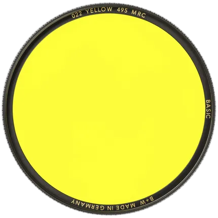 B+W 55mm Basic Yellow MRC (022M) Filter