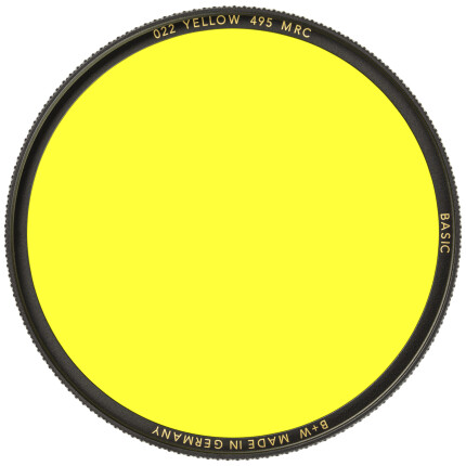 B+W 67mm Basic Yellow MRC (022M) Filter