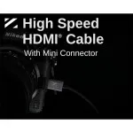 ZILR Hyper-Thin High-Speed Mini-HDMI to HDMI Cable with Ethernet (17.7in) 5