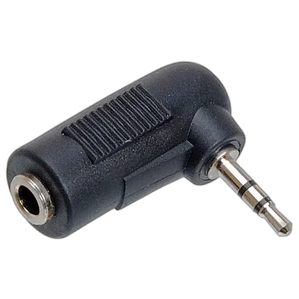 Hosa Technology GMP-467 - Right Angle Adapter 3.5mm Female to 2.5mm Male
