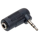 Hosa Technology GMP-467 - Right Angle Adapter 3.5mm Female to 2.5mm Male