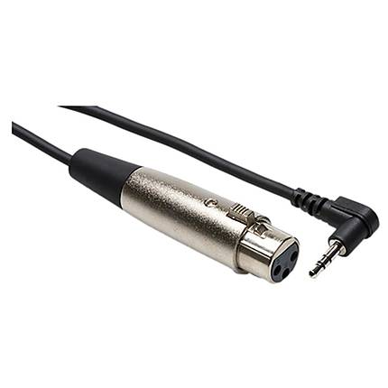 Hosa Technology Mini Mono Male to 3-pin XLR Female Angled Cable - 10 ft