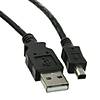 USB Type A Male / Mini-B Male Cable, 4 Pin, Black, 6 ft