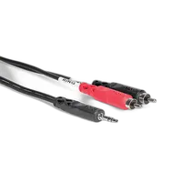 Hosa Technology Stereo Mini Male to 2 RCA Male Y-Cable (6FT) 0