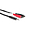 Hosa Technology Stereo Mini Male to 2 RCA Male Y-Cable (6FT)