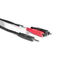 Hosa Technology Stereo Mini 3.5mm Male to 2 RCA Male Y-Cable (10FT) 0