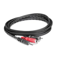 Hosa Technology Stereo Mini 3.5mm Male to 2 RCA Male Y-Cable (10FT) 1