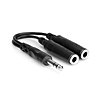 Hosa Technology Stereo 1/4in Male to Two Stereo 1/4in Female Y-Cable - 6in