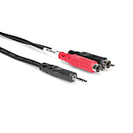 Hosa Technology Stereo Mini (3.5mm) Male to 2 RCA Male Y-Cable - 3FT