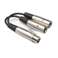 Hosa Technology XLR Female to 2 XLR Male Y-Cable (6INCH) 0