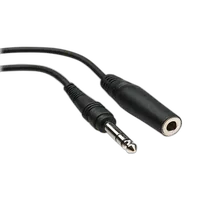 Hosa Technology Stereo 1/4in Female Phone to 1/4in Male Phone TRS Headphone 0